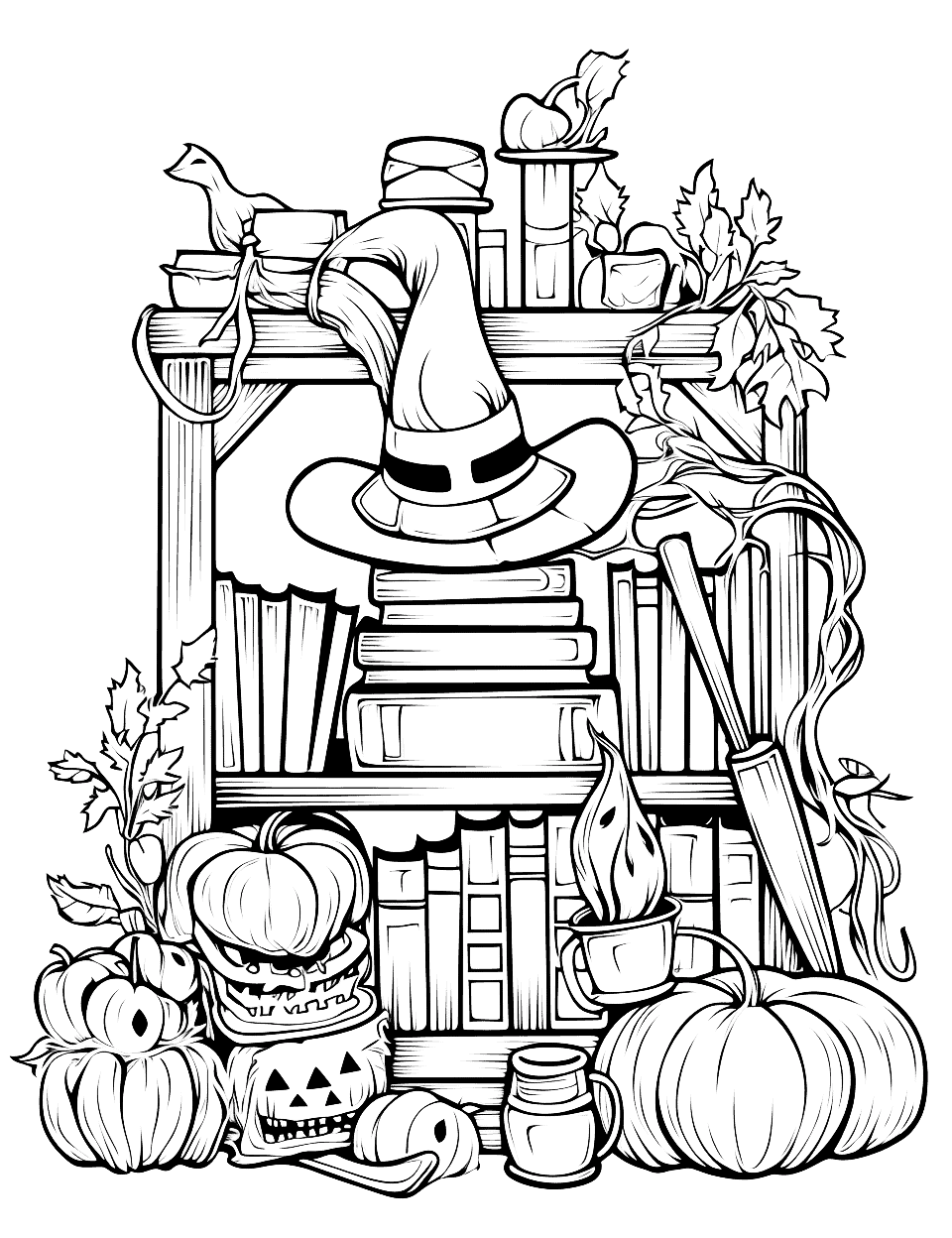 50 Halloween Coloring Pages Free Printable Sheets Witch Coloring 50 Halloween Coloring Pages Free Printable Sheets Witch Coloring
