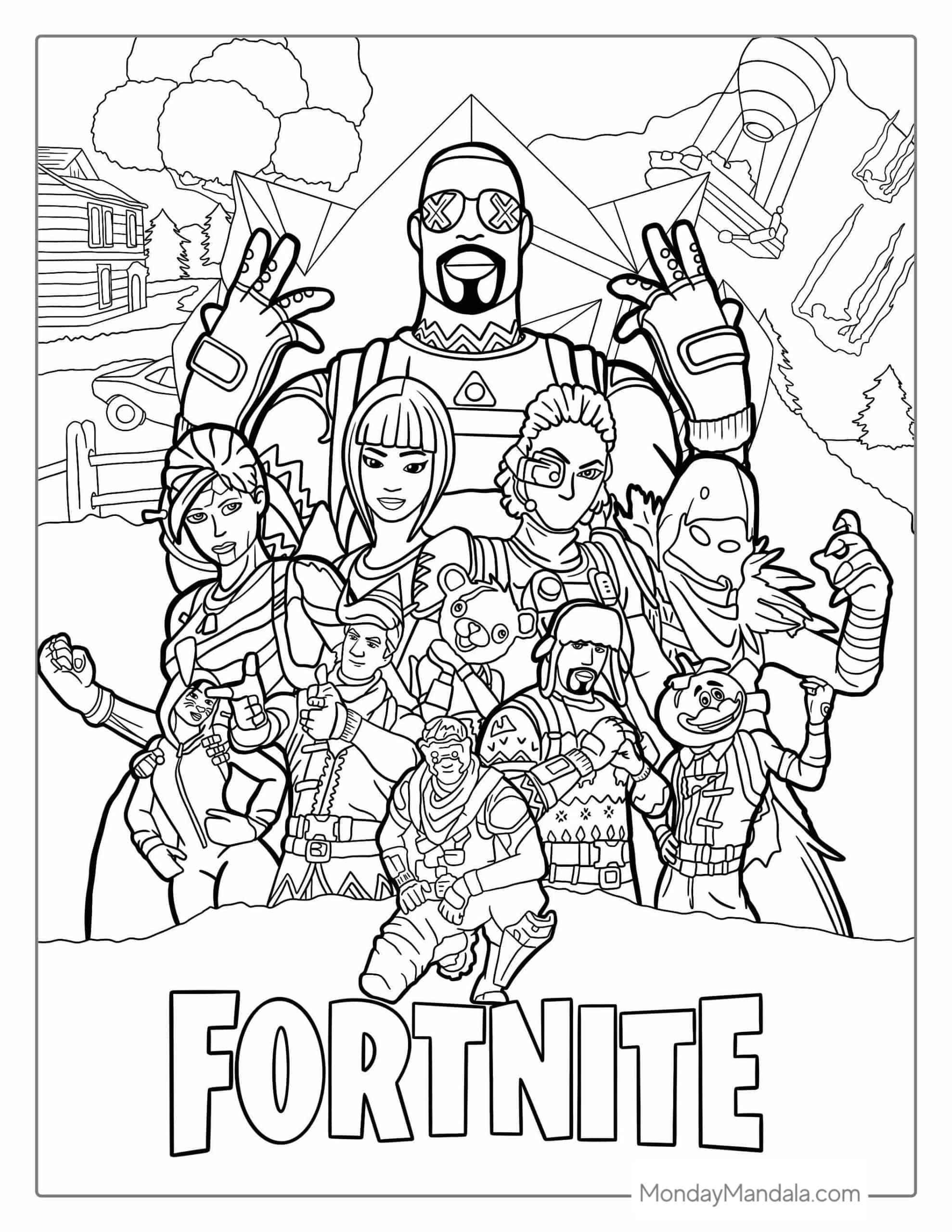 60 Fortnite Coloring Pages Free PDF Printables Coloring Pages 60 Fortnite Coloring Pages Free PDF Printables Coloring Pages