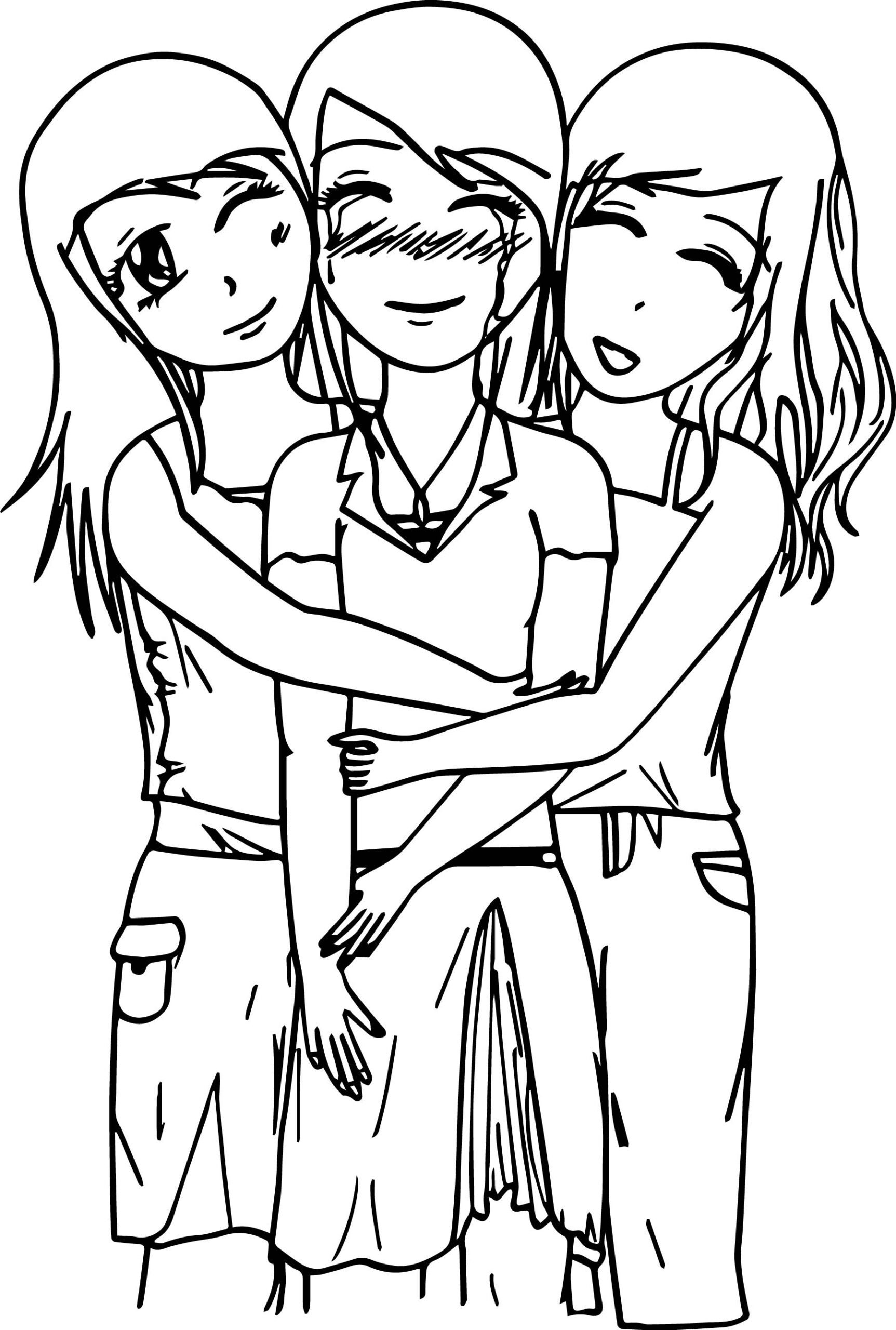 Printable Coloring Pages Of Friends