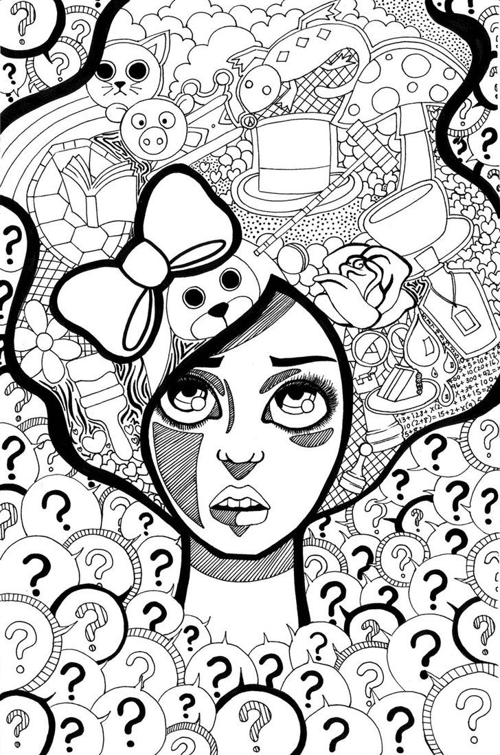 Trippy Coloring Pages Printable