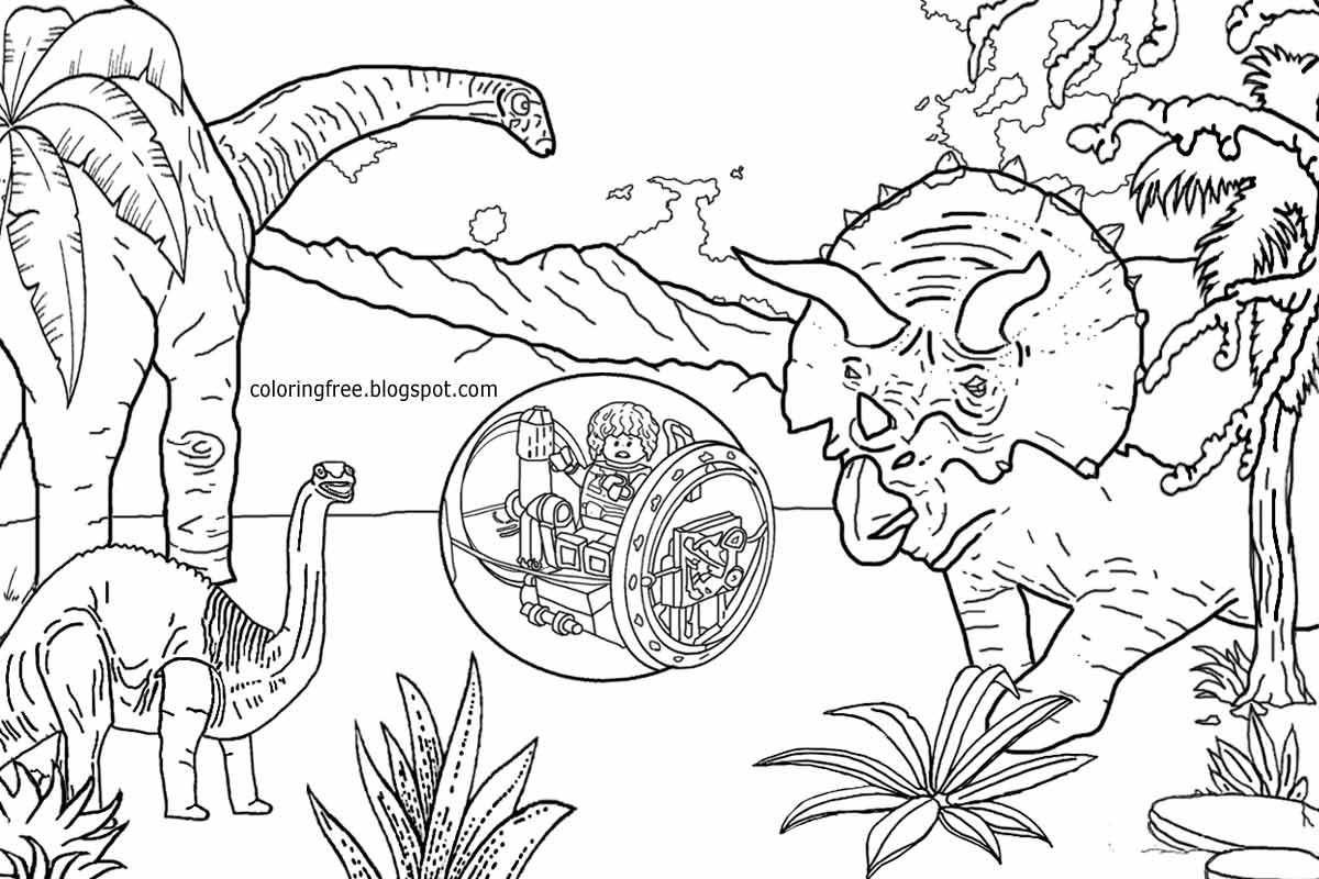 8 Pics Of LEGO Jurassic World Coloring Pages Printable Jurassic