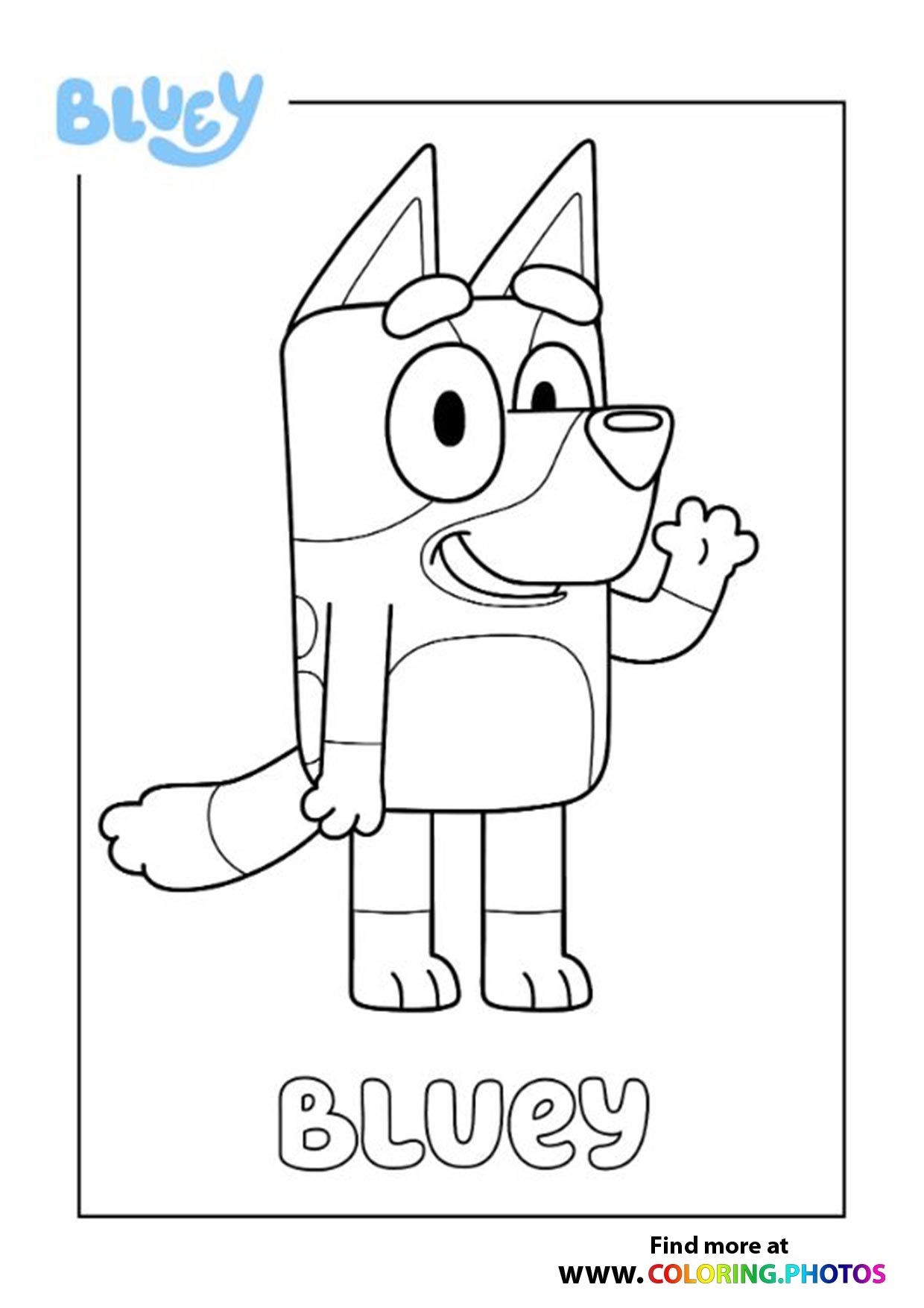 Coloring Pages Printable Bluey Coloring Pages Printable Bluey