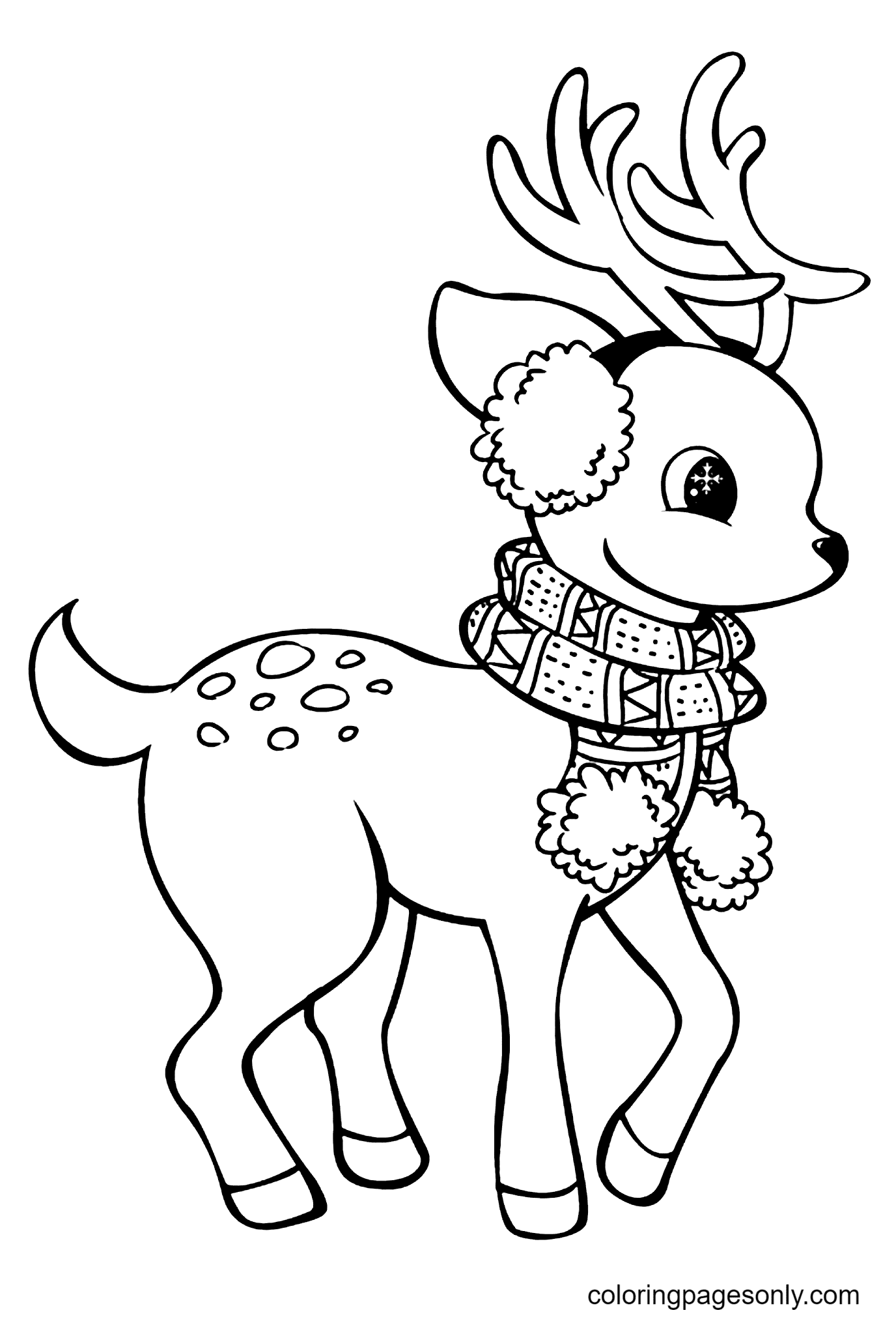 89 Free Printable Reindeer Coloring Pages 89 Free Printable Reindeer Coloring Pages