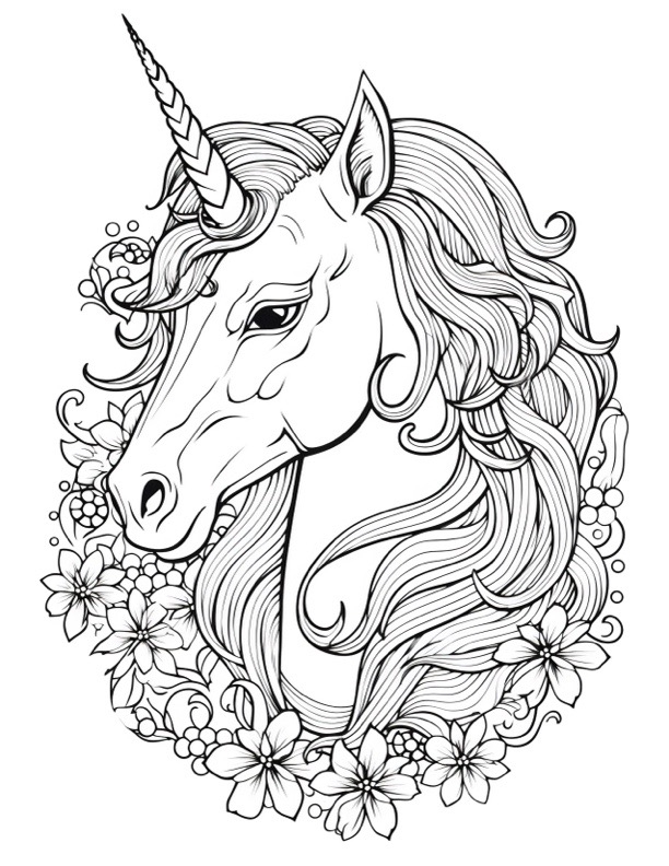 Free Printable Unicorn Coloring Pages