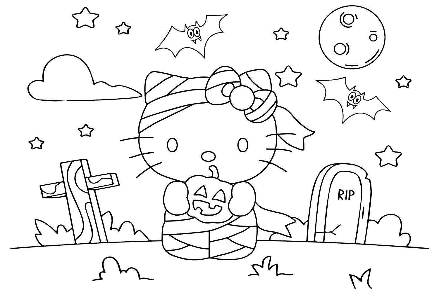 Coloring Pages Hello Kitty Printable