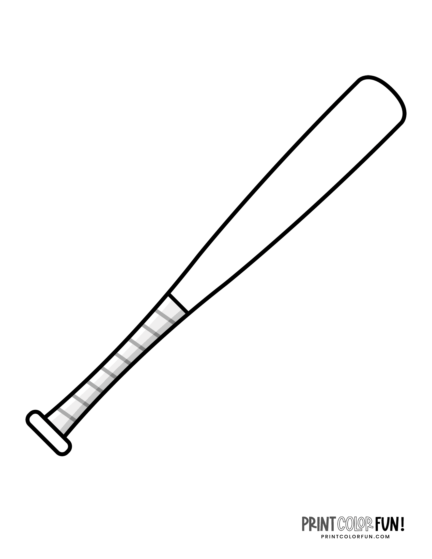 A Black And White Drawing Of A Baseball Bat A Black And White Drawing Of A Baseball Bat