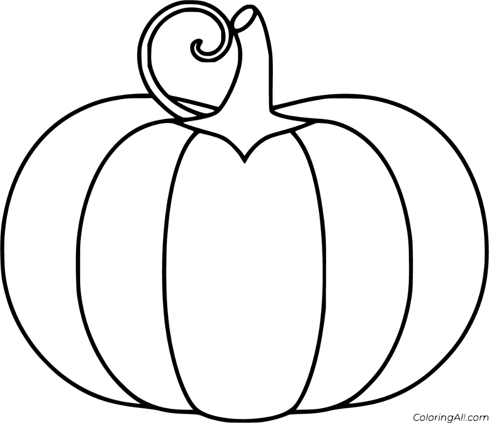 A Black And White Drawing Of A Pumpkin A Black And White Drawing Of A Pumpkin