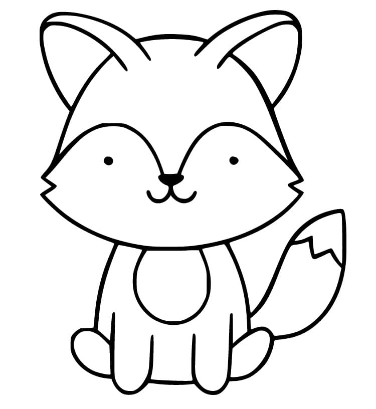 A Cute Baby Fox Coloring Page Free Printable Coloring Pages For Kids A Cute Baby Fox Coloring Page Free Printable Coloring Pages For Kids