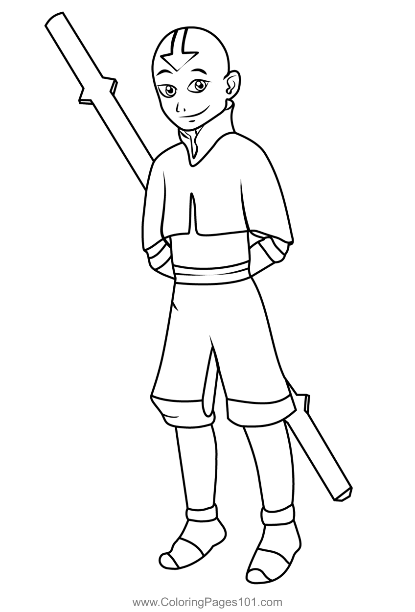 Printable Avatar Coloring Pages