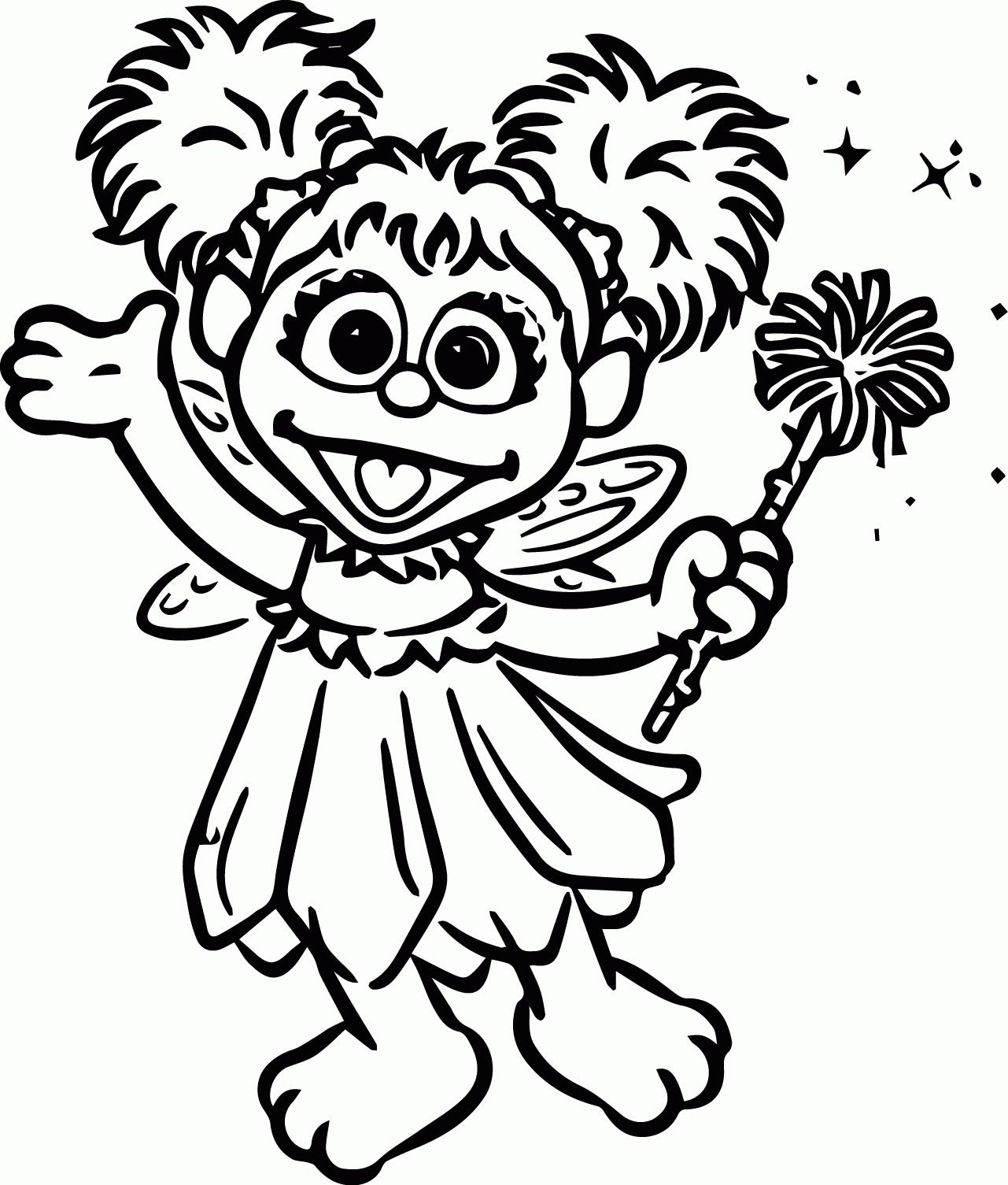 Abby Sesame Street Coloring Pages Clip Art Library