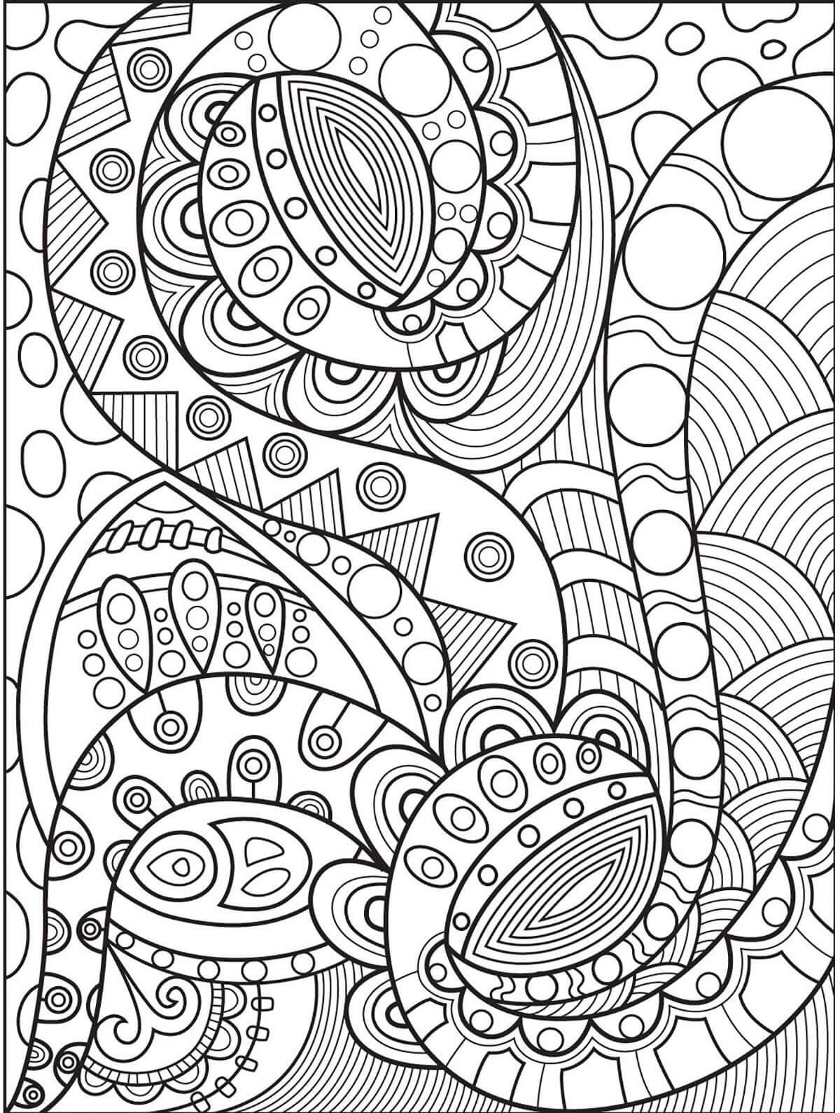 Abstract Art Coloring Page Abstract Art Coloring Page