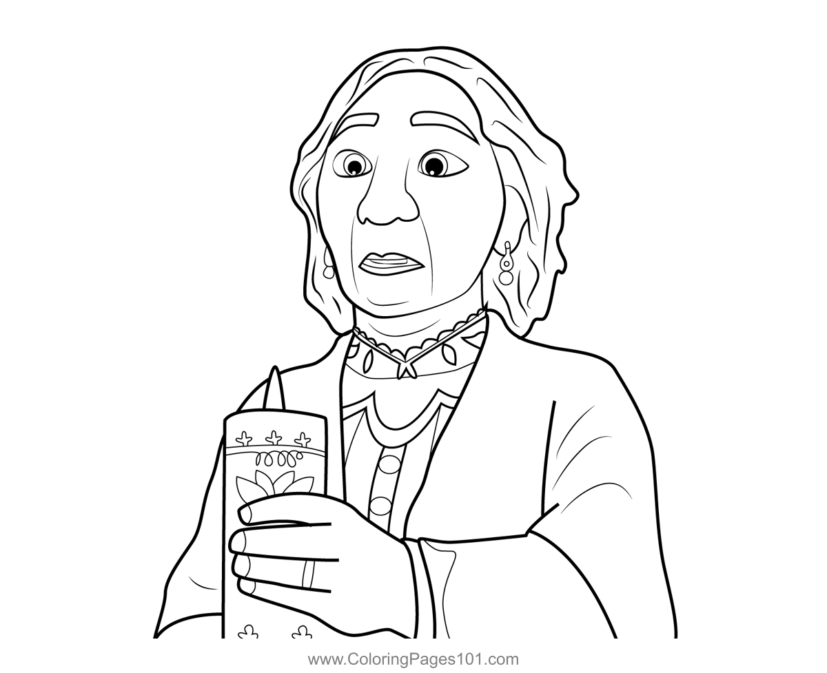 Abuela Encanto Coloring Page For Kids Free Encanto Printable Coloring Abuela Encanto Coloring Page For Kids Free Encanto Printable Coloring