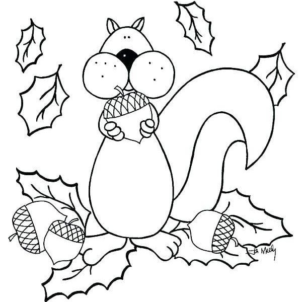 Acorn Coloring Pages Easy For Kids Free Printable Coloring Pages