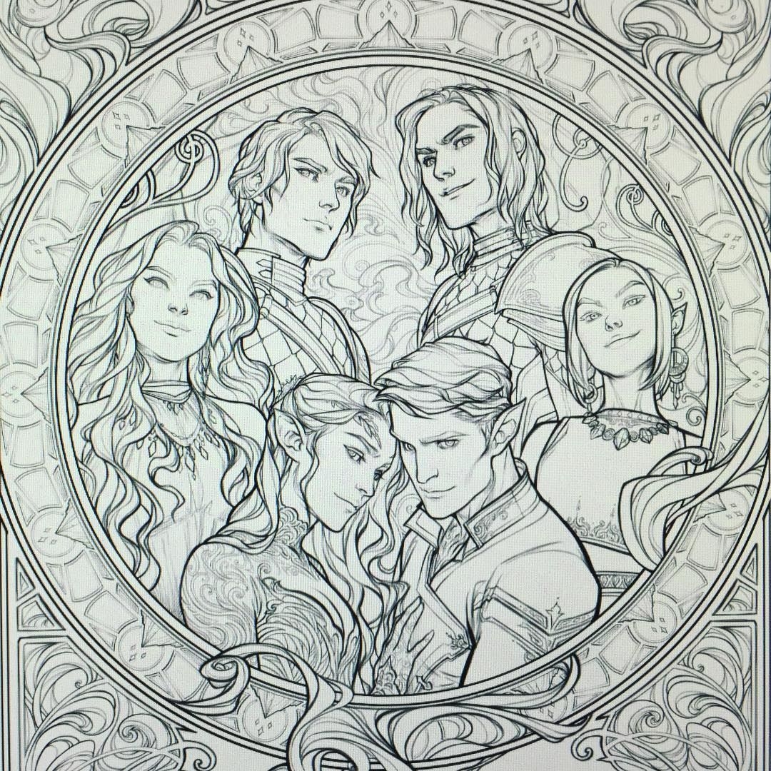 Acotar Coloring Pages Printable Acotar Coloring Pages Printable