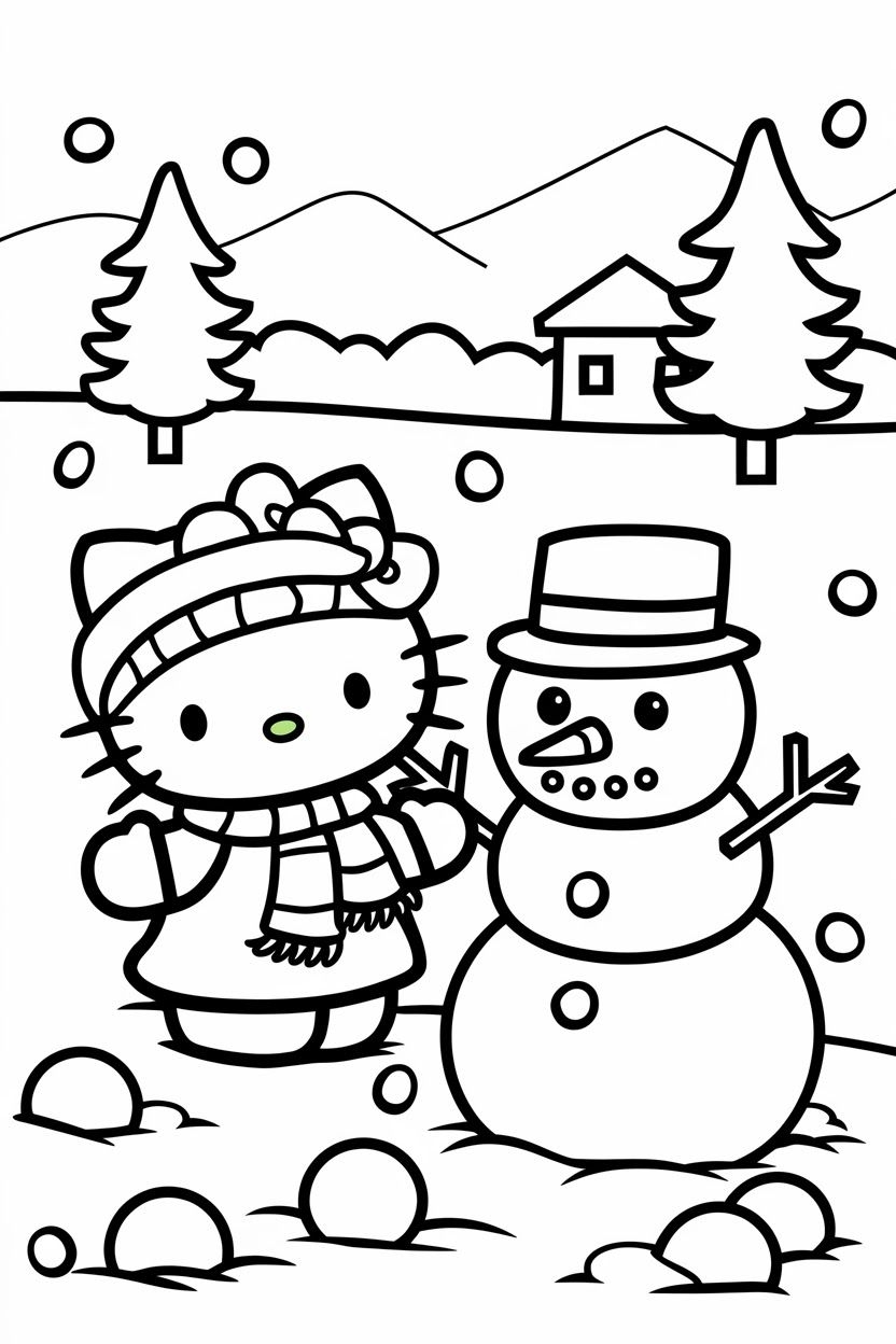 Adorable Christmas Hello Kitty Coloring Pages That Kids Will Love Adorable Christmas Hello Kitty Coloring Pages That Kids Will Love