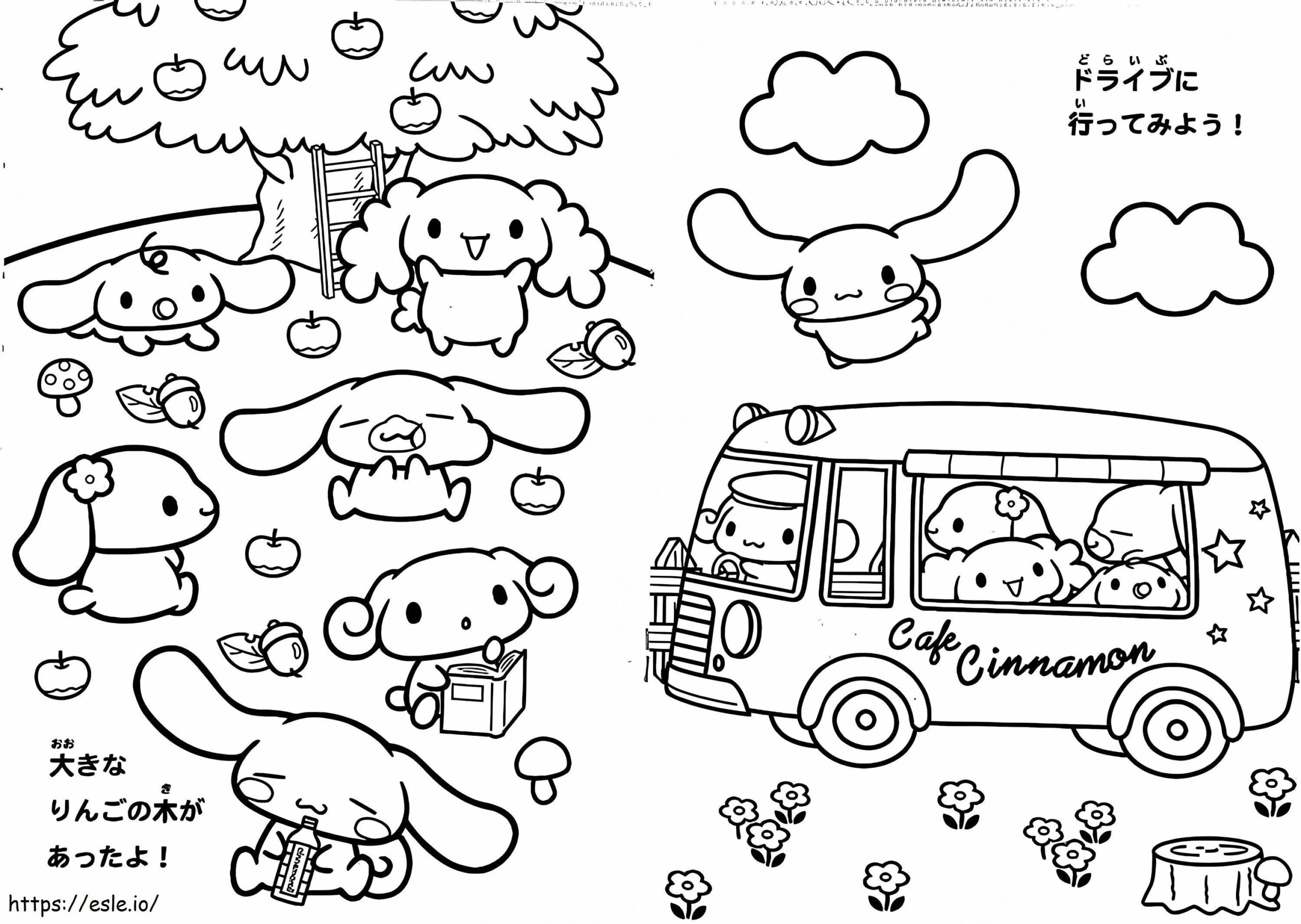 Adorable Cinnamoroll Coloring Page Adorable Cinnamoroll Coloring Page