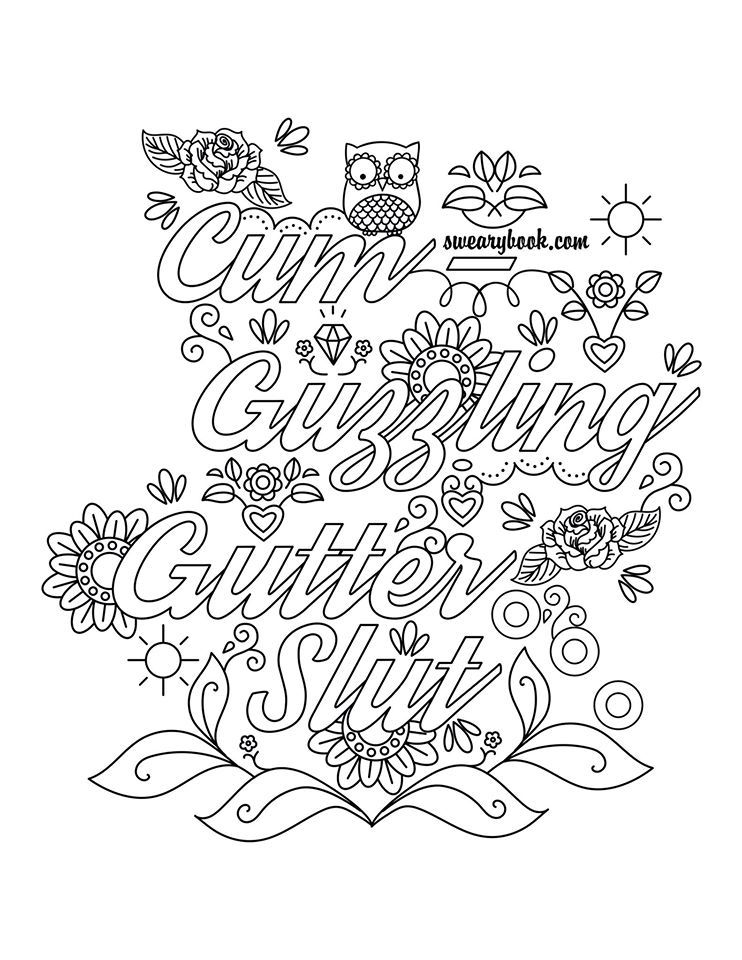 Adult Coloring Books Swear Words Words Coloring Book Coloring Pages