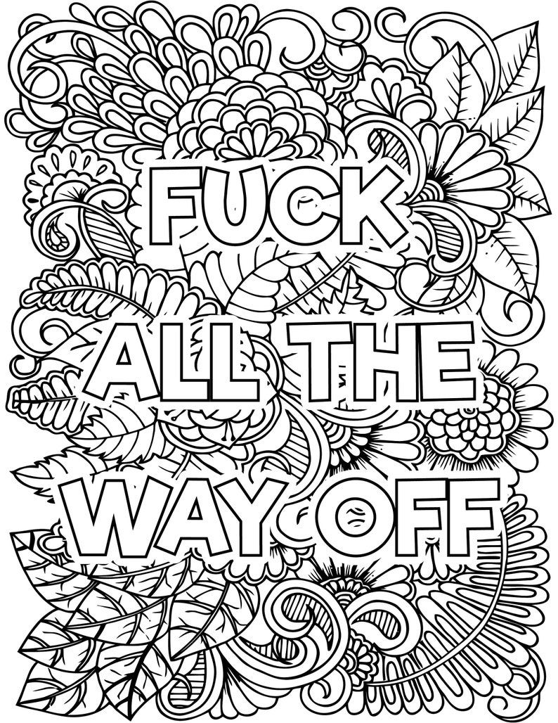 Adult Coloring Swear Words Words Coloring Book Quote Coloring Pages Adult Coloring Swear Words Words Coloring Book Quote Coloring Pages