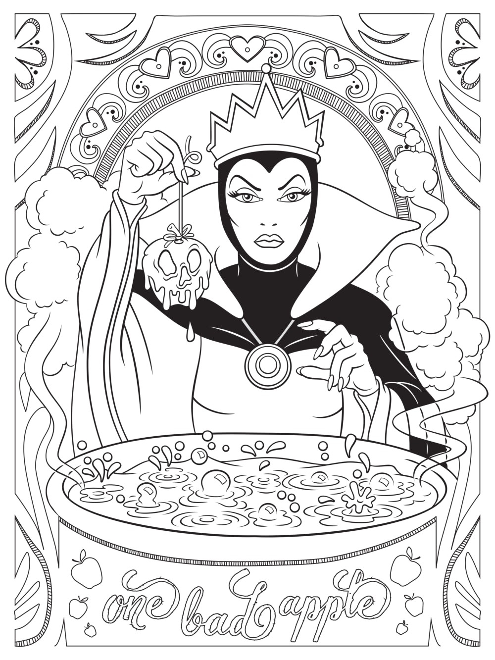 Adult Disney Villains Coloring Pages