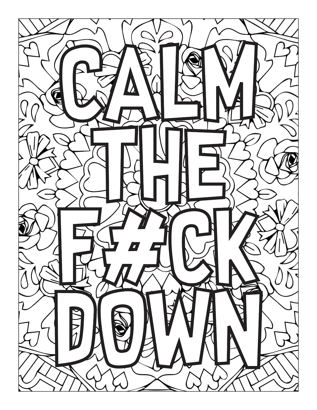 Printable Coloring Swear Word Graffiti Word Coloring Pages