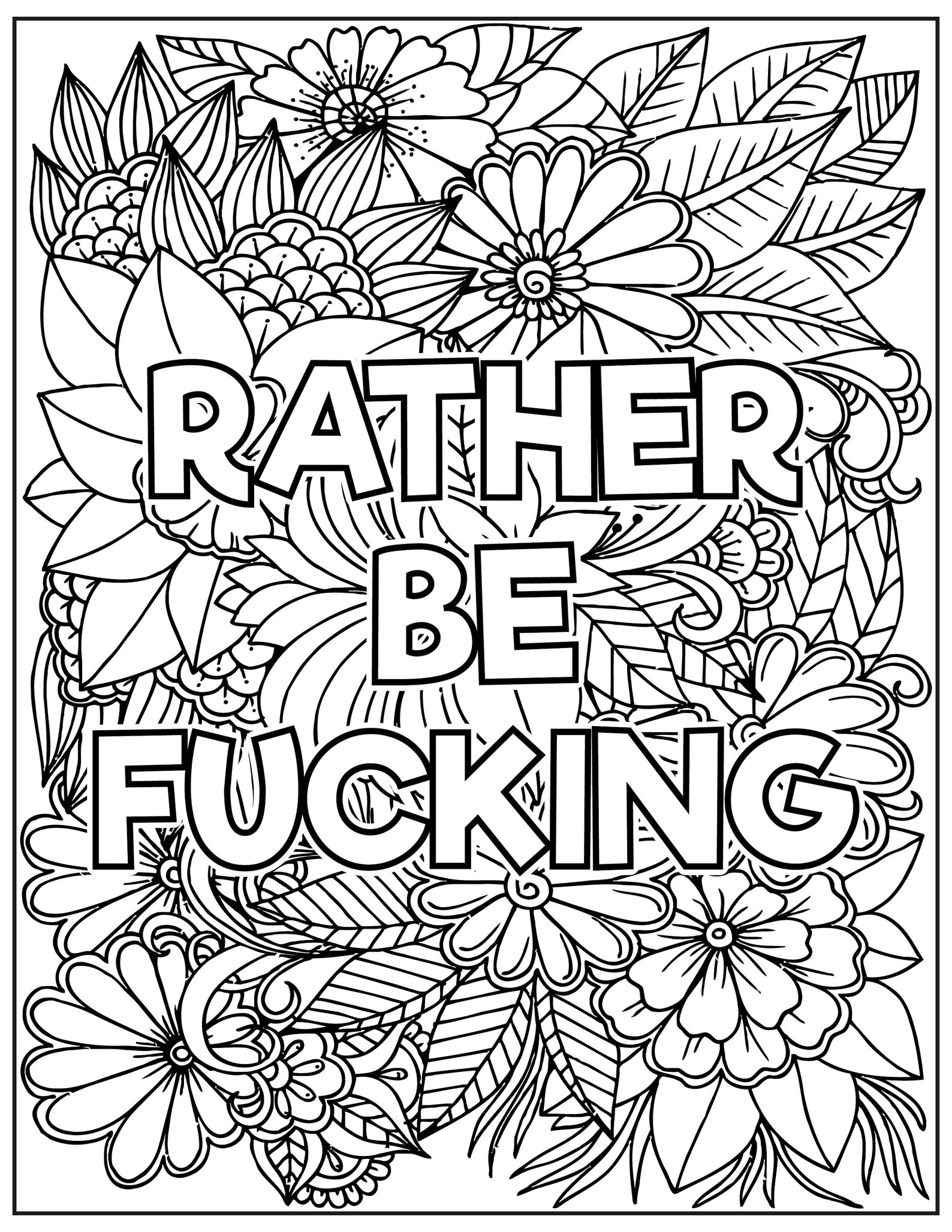 Adult Swear Word Coloring Pages Curse Word Coloring Pages Etsy Adult Swear Word Coloring Pages Curse Word Coloring Pages Etsy