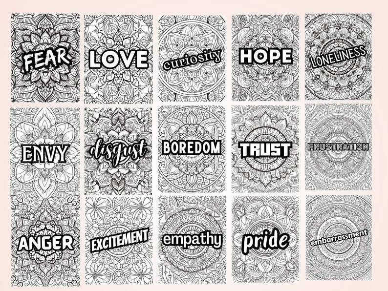 Emotion Coloring Pages Printable