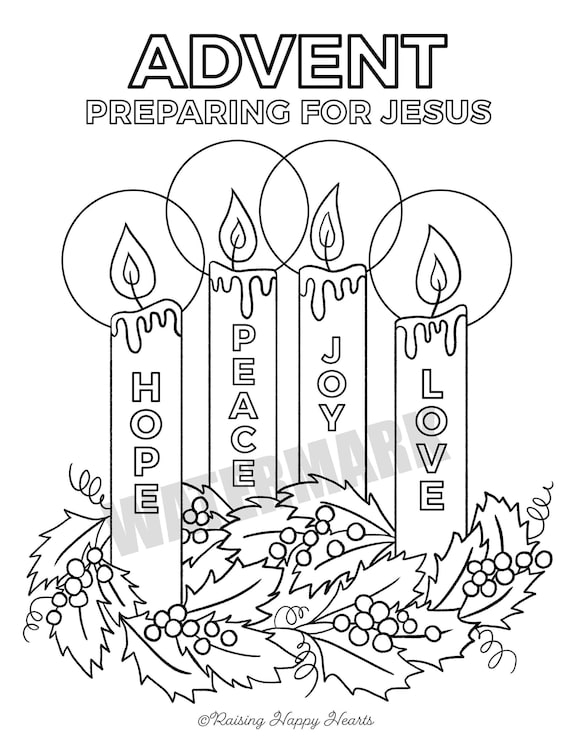 Advent Printable Coloring Pages Advent Printable Coloring Pages