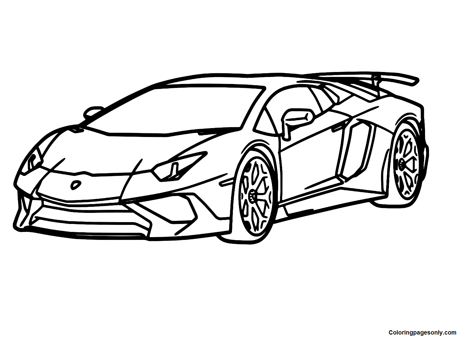 Afdrukbare Lamborghini Kleurplaten Lamborghini Kleurplaten