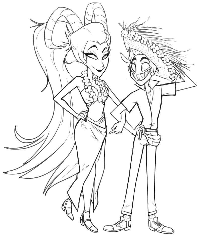 Alastor Coloring Page Alastor Coloring Page