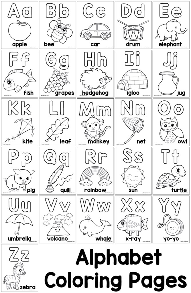 Alphabet Coloring Pages For Kids Alphabet Preschool Preschool Alphabet Coloring Pages For Kids Alphabet Preschool Preschool