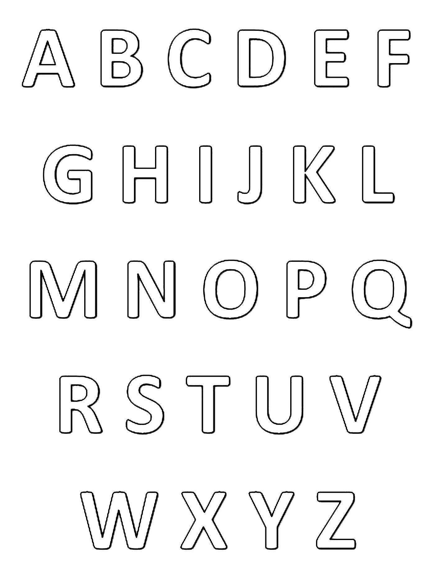 Alphabet Coloring Pages For Kids Printable Alphabet Coloring Pages For Kids Printable