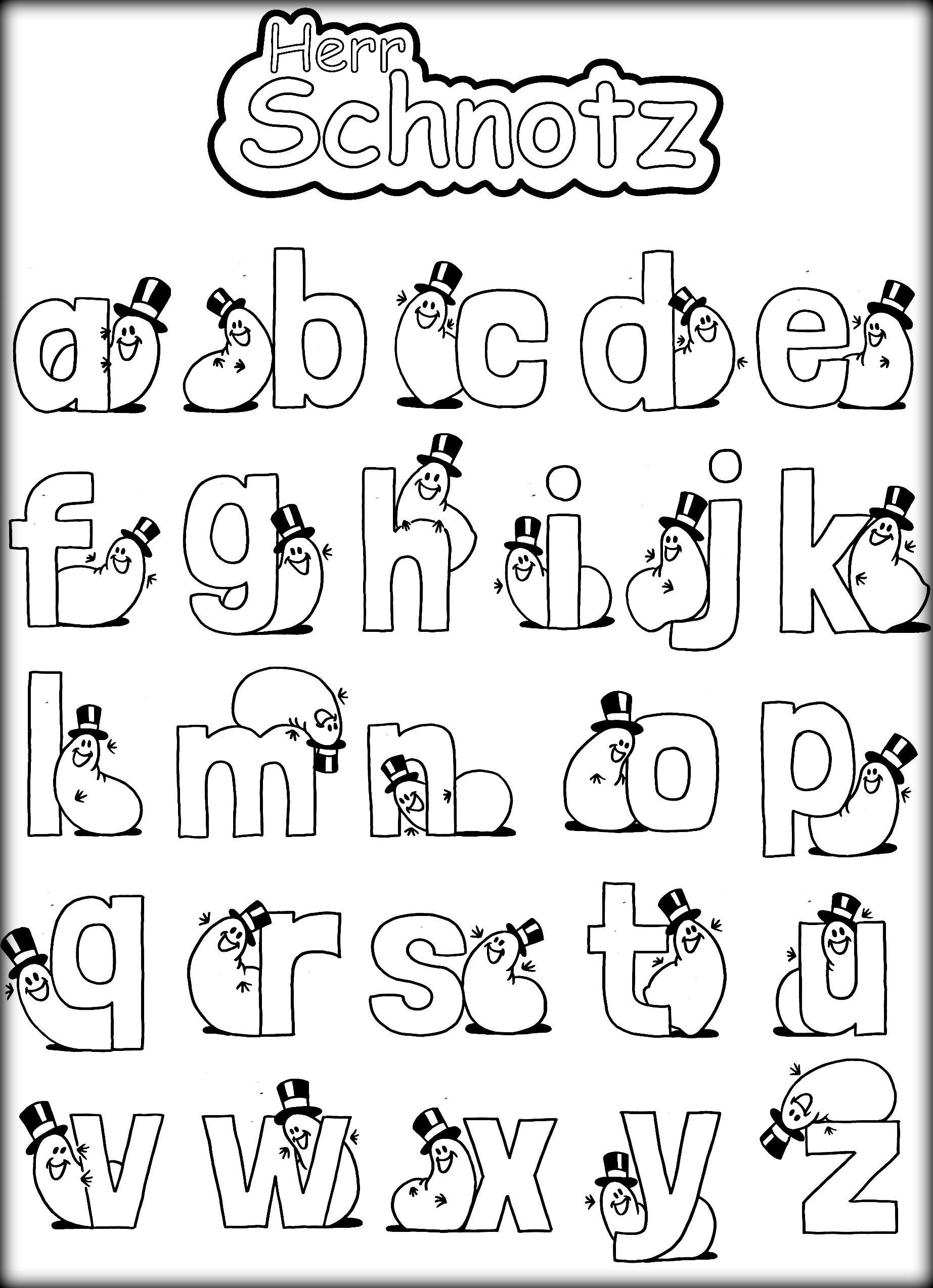 Free Alphabet Coloring Pages Printable