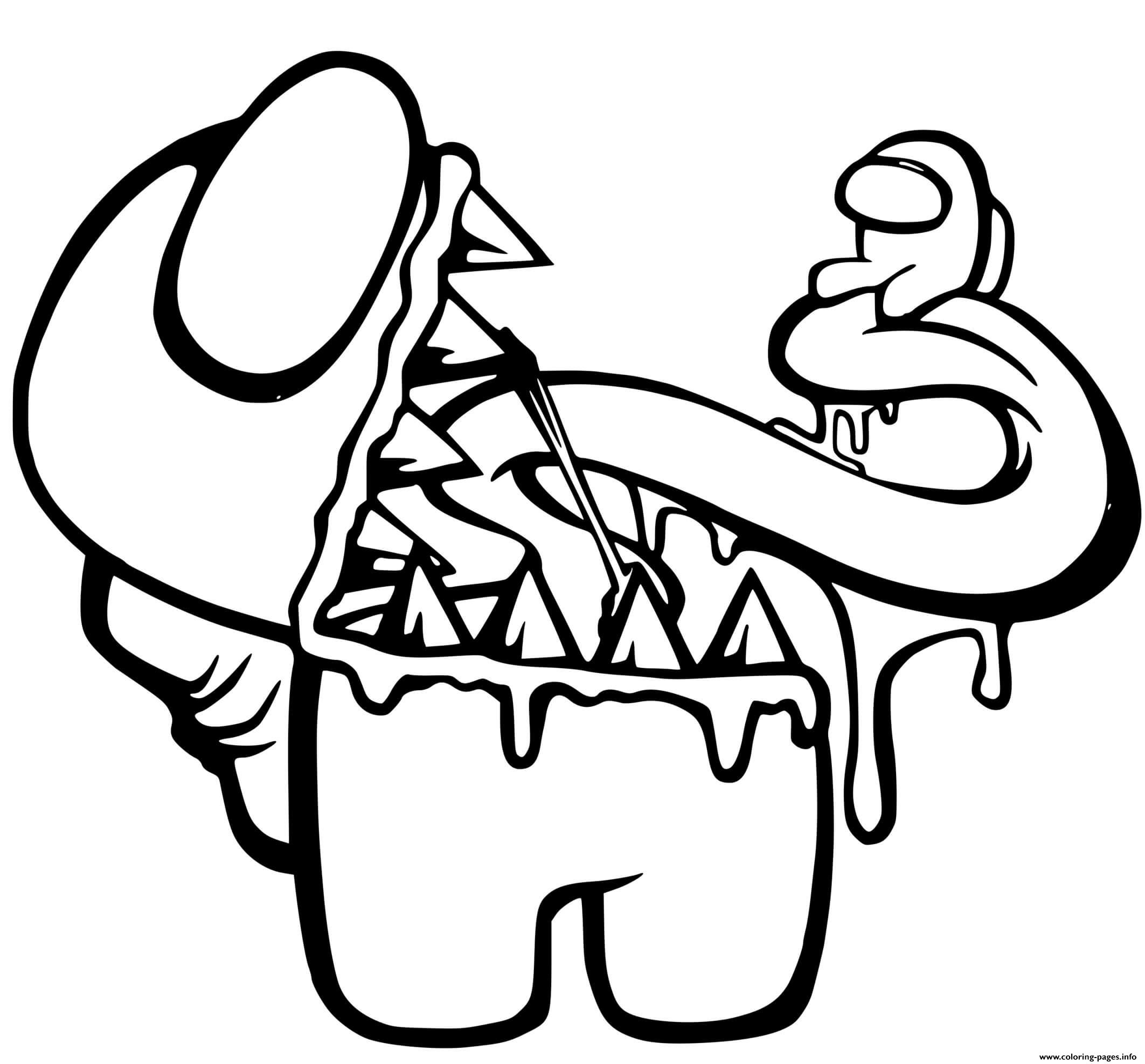 Among Us Imposteur Coloring Page Printable Coloring Home