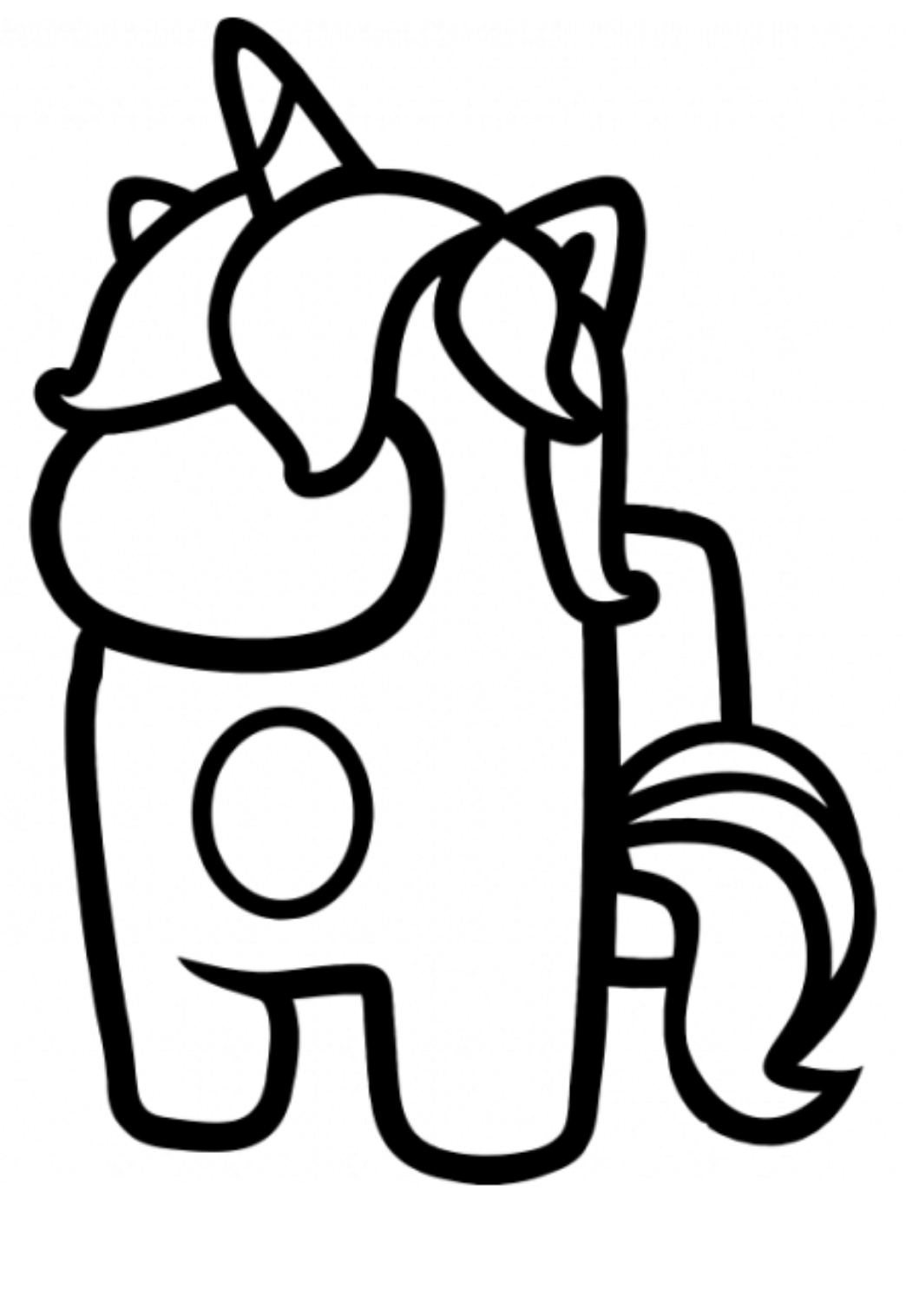 Among Us Unicorn Coloring Pages Coloring Home Among Us Unicorn Coloring Pages Coloring Home