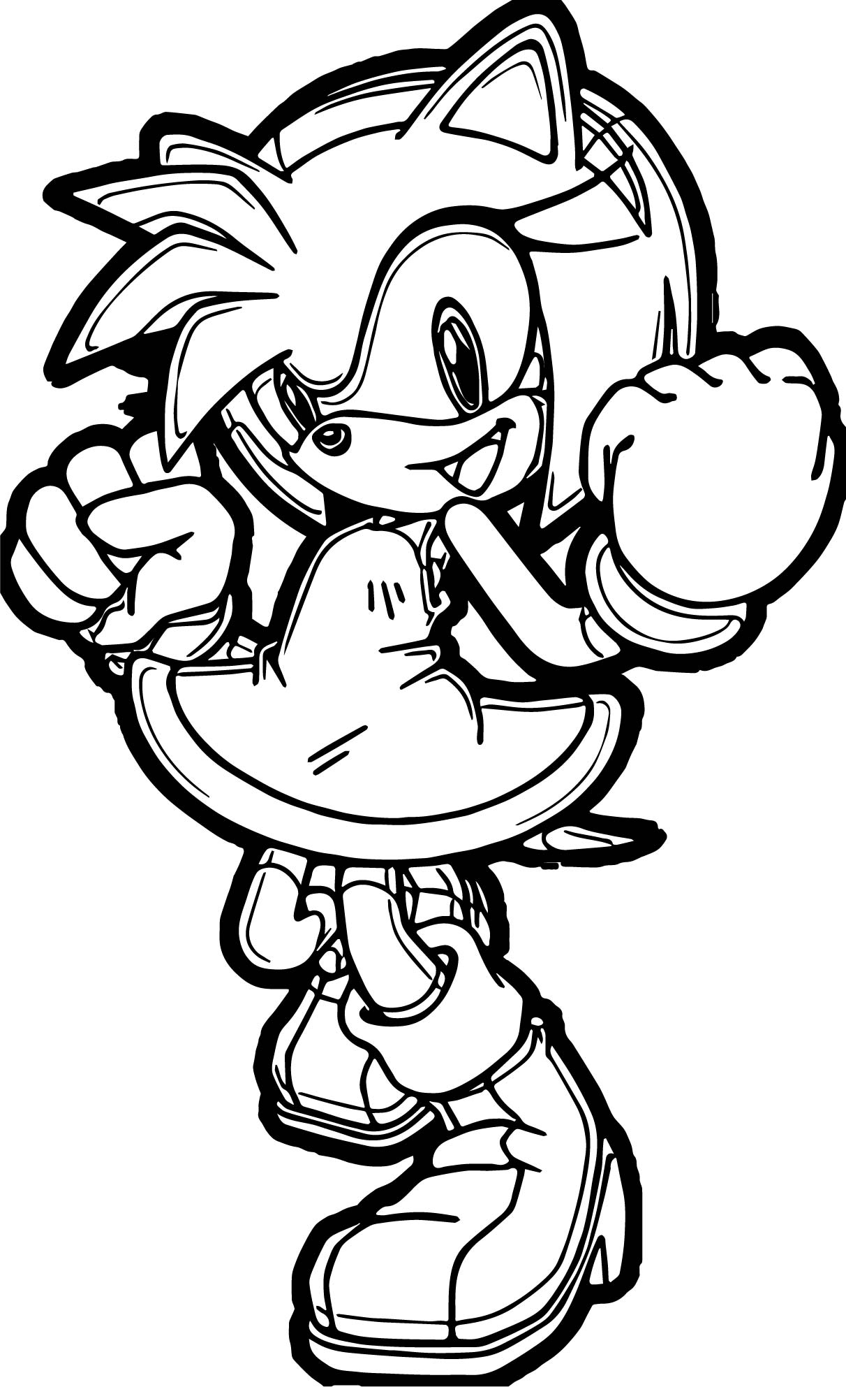 Amy Rose Coloring Pages Printable Amy Rose Coloring Pages Printable