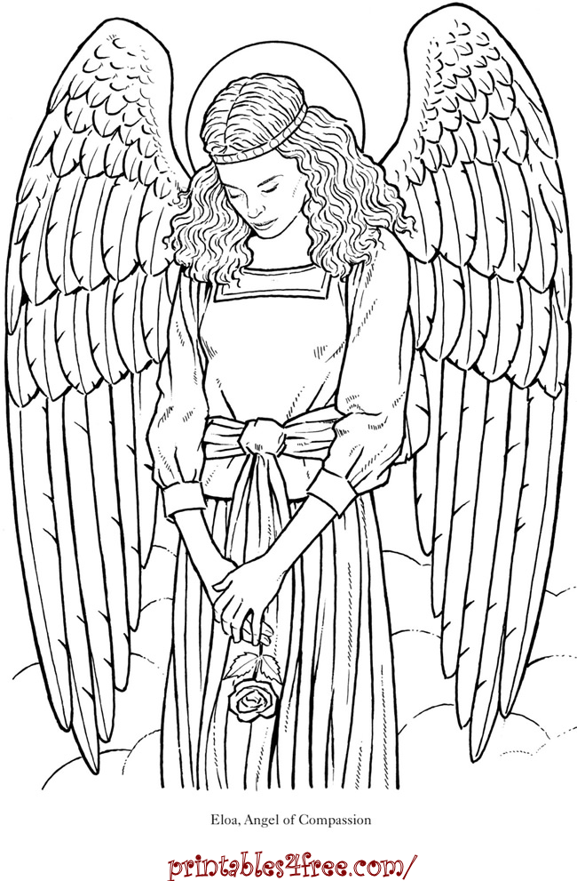 Angel Coloring Pages For Adults Angel Coloring Pages For Adults