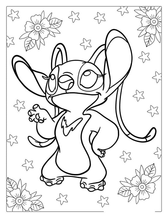 Angel Lilo And Stitch Coloring Pages Coloring Book Angel Lilo And Stitch Coloring Pages Coloring Book