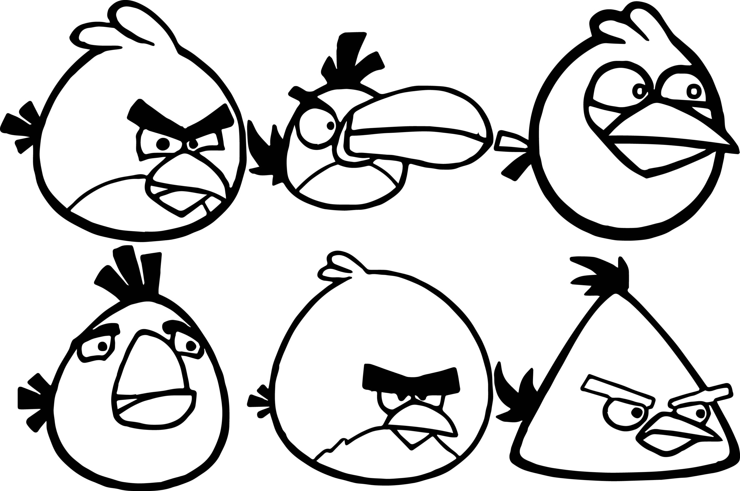 Angry Birds Printable Coloring Pages