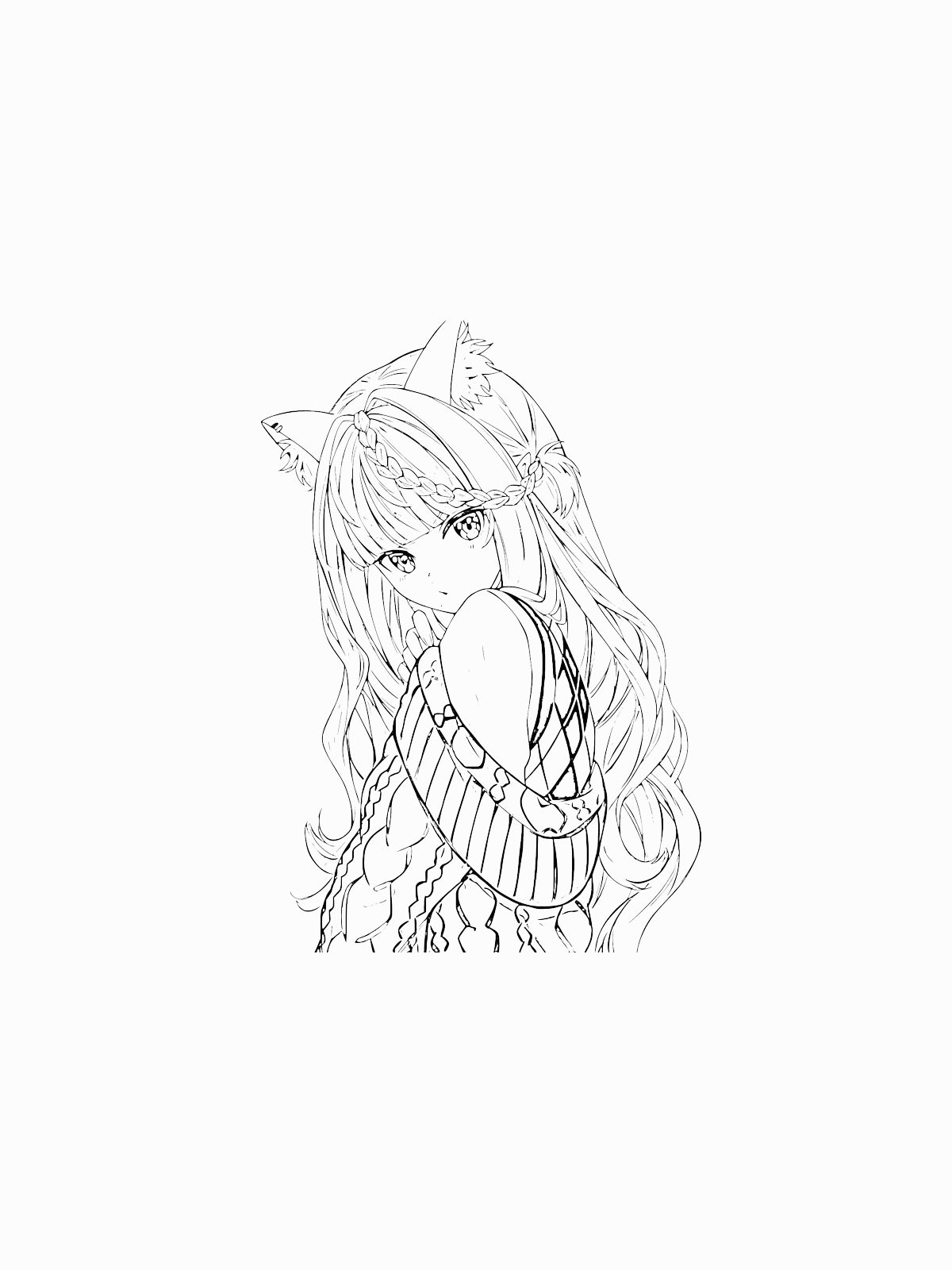 Printable Cute Anime Coloring Pages Printable Cute Anime Coloring Pages