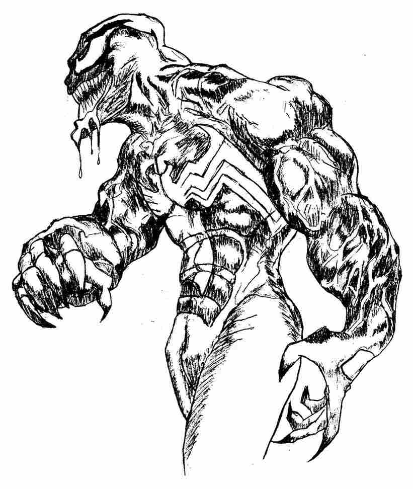 Anti Venom Coloring Pages Anti Venom Coloring Pages