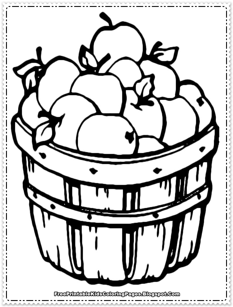 Apple Coloring Pages Free Printable