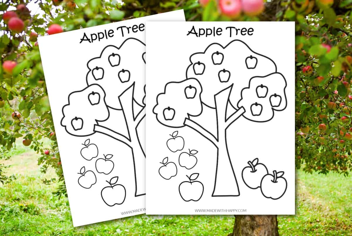 Apple Tree Printable Coloring Pages Apple Tree Printable Coloring Pages