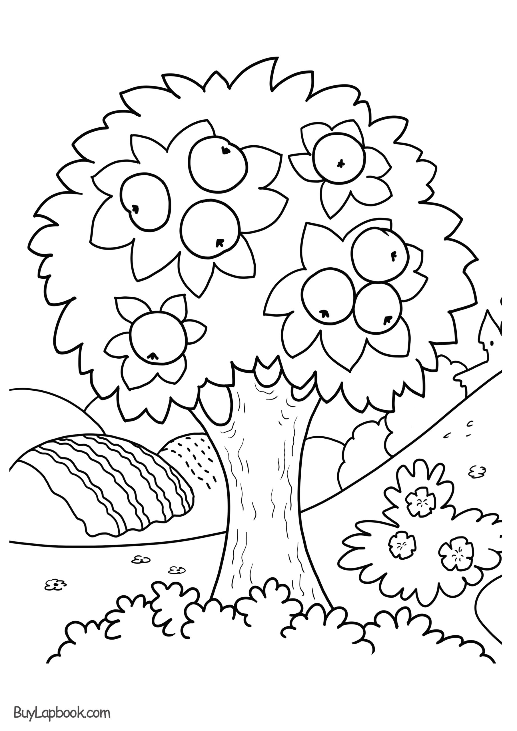 Apple Tree Printable Coloring Pages Printable Word Searches Apple Tree Printable Coloring Pages Printable Word Searches