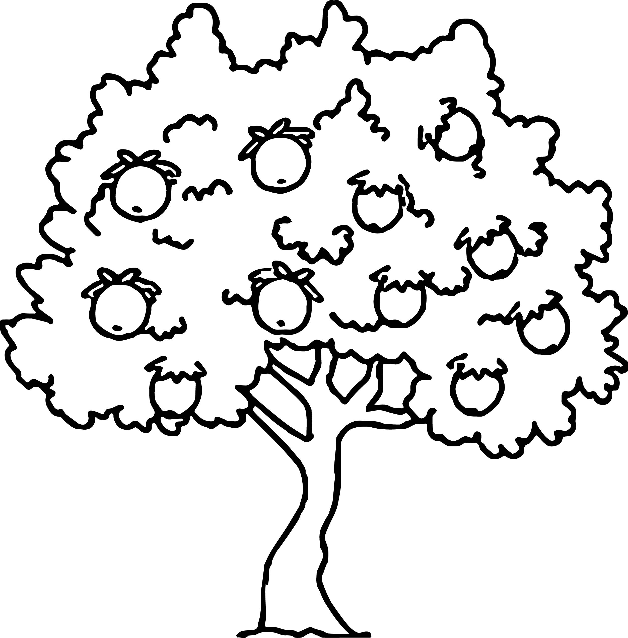 Apple Tree Printable Coloring Pages Apple Tree Printable Coloring Pages