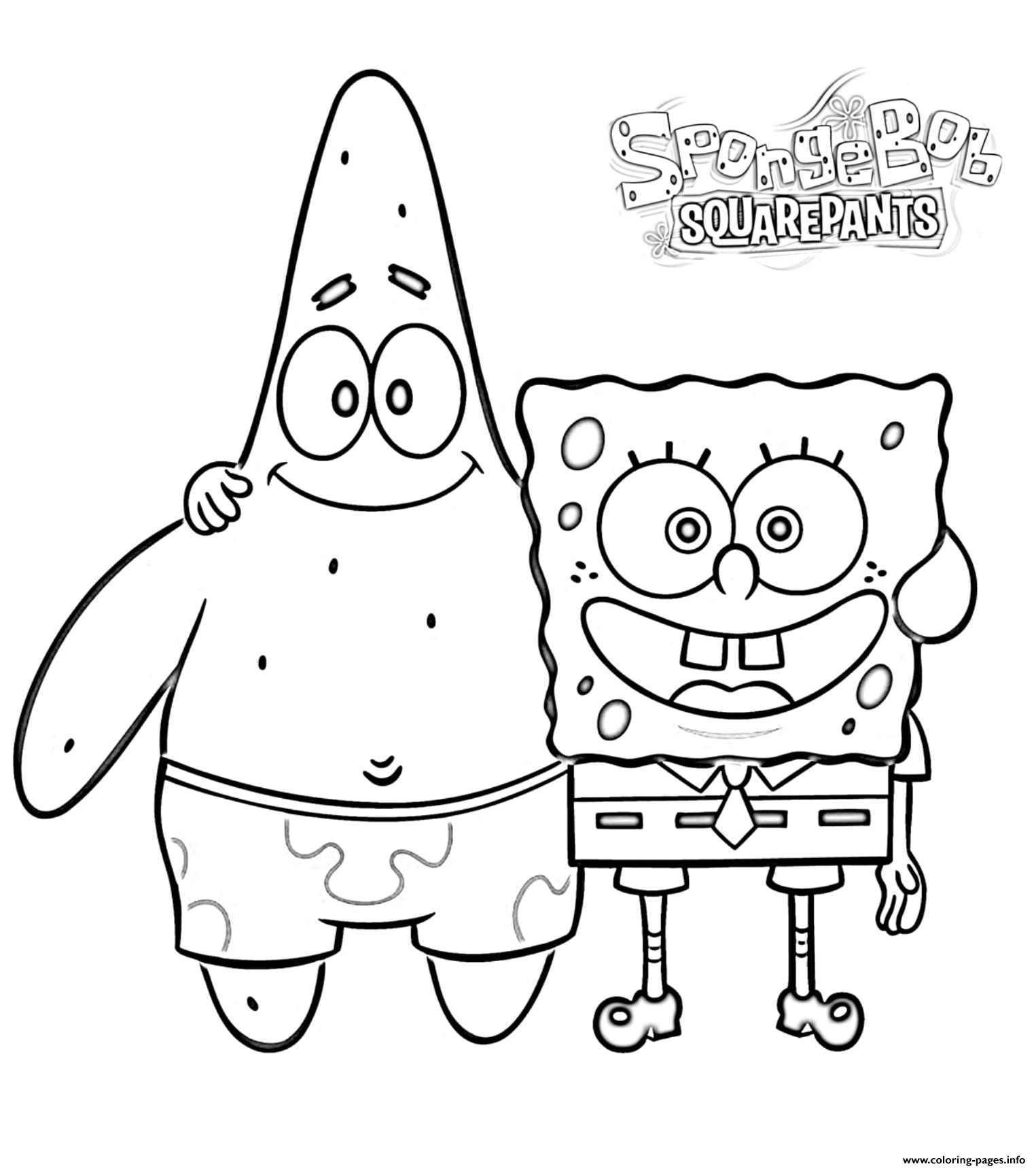 Printable Coloring Pages Spongebob Printable Coloring Pages Spongebob