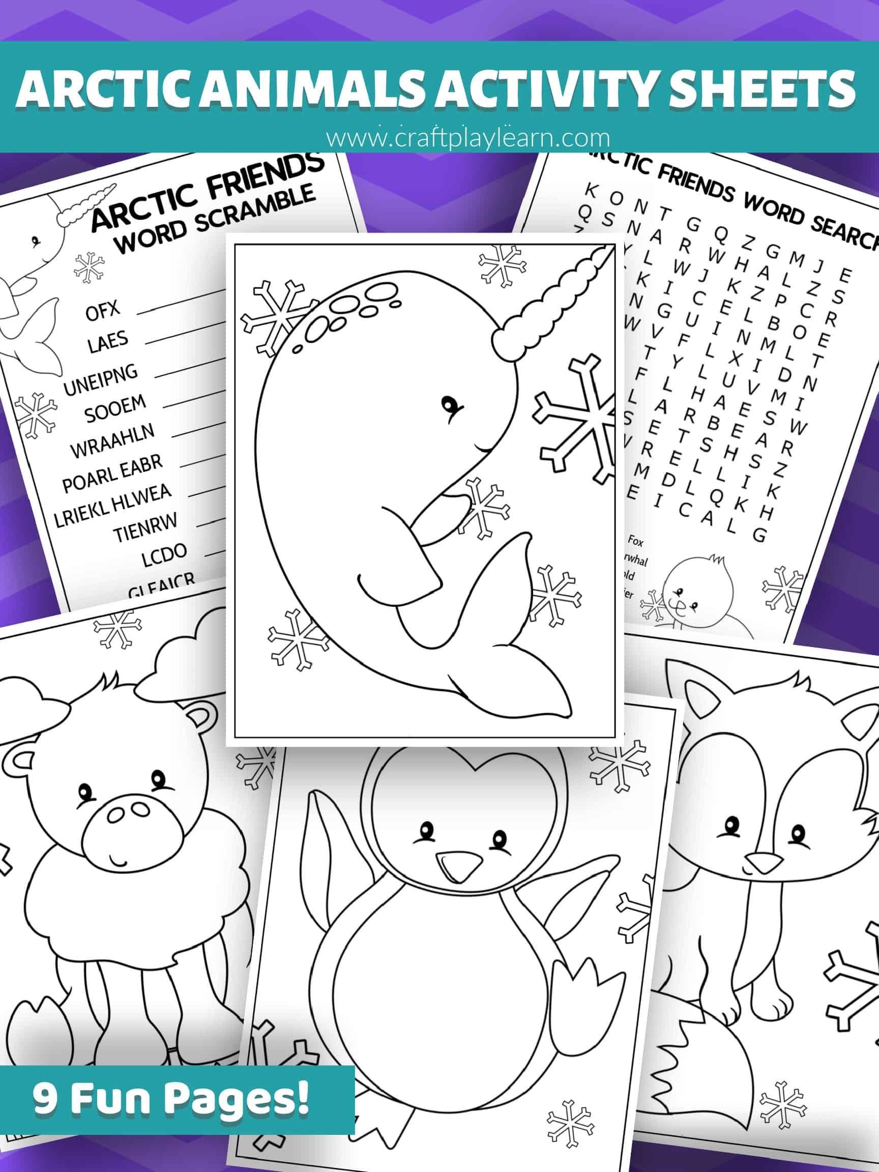 Printable Arctic Animals Coloring Pages Printable Arctic Animals Coloring Pages