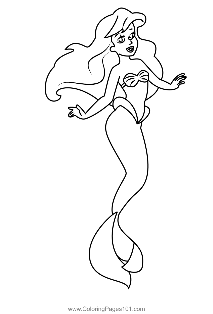 Ariel Little Mermaid Coloring Page For Kids Free The Little Mermaid Ariel Little Mermaid Coloring Page For Kids Free The Little Mermaid