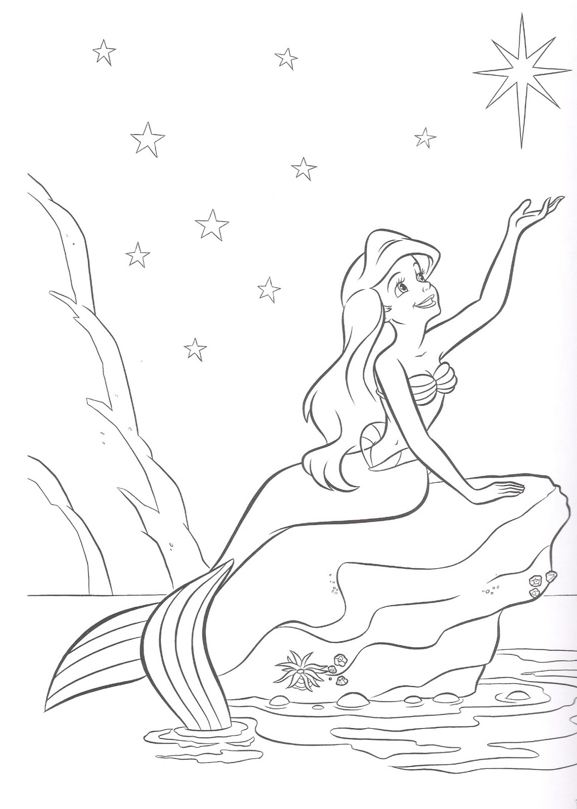 Ariel Printable Coloring Pages Ariel Printable Coloring Pages