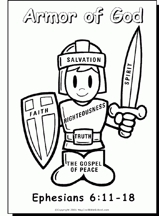Free Printable Armor Of God Coloring Pages Free Printable Armor Of God Coloring Pages
