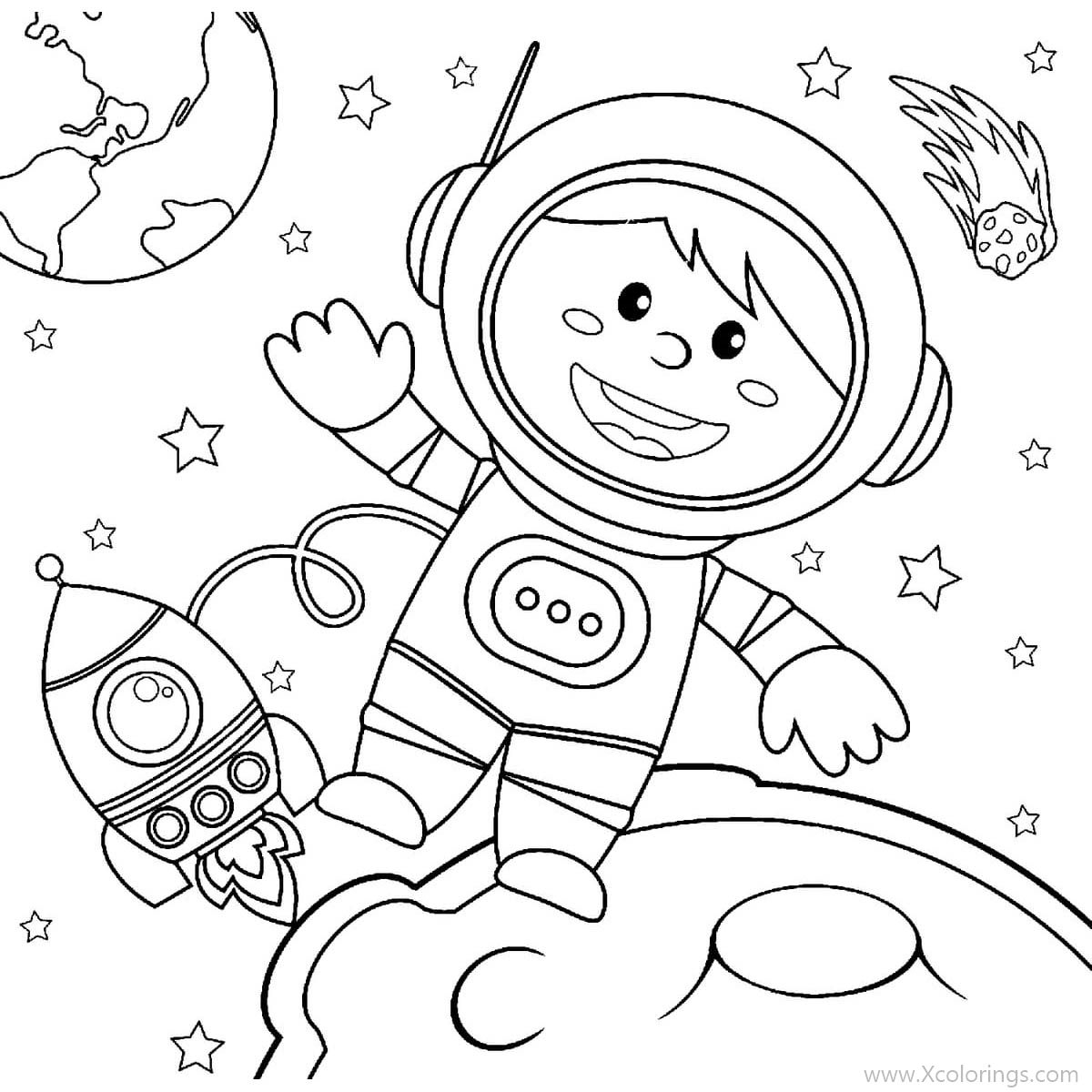 Astronaut Coloring Pages Astronaut Coloring Pages
